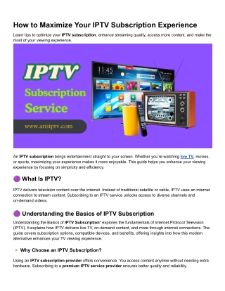 How to Maximize Your IPTV Subscription Experience (1)