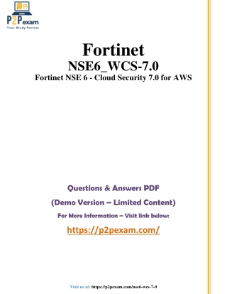 Fortinet NSE 6: Q&A with Simple PDF Guide