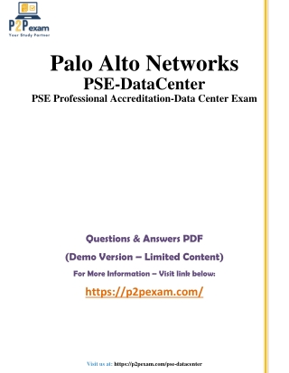 PSE-Data Center: Q&A with Simple PDF Guide