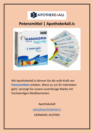Potenzmittel | Apotheke4all.is