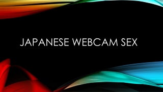 Japanese webcam show