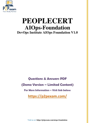AIOps Foundation: Q&A with Simple PDF Guide