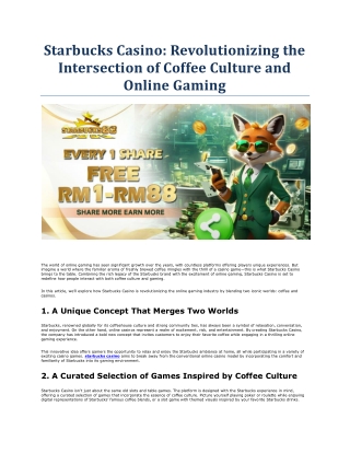 Starbucks Casino