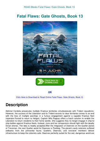 READ Books Fatal Flaws Gate Ghosts  Book 13
