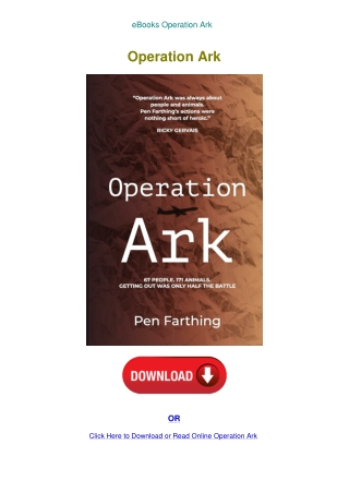 eBooks Operation Ark