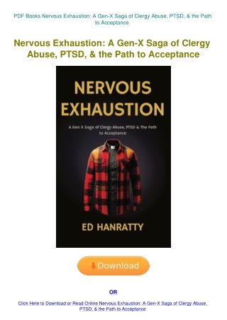 PDF Books Nervous Exhaustion A Gen-X Saga of Clergy Abuse  PTSD  & the Path to Acceptance