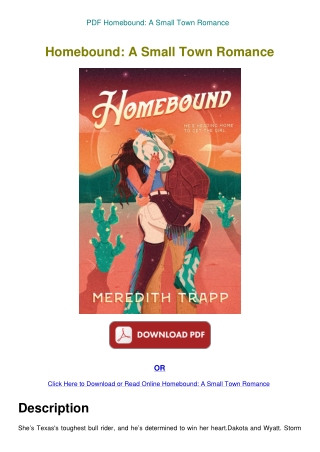 PDF Homebound A Small Town Romance