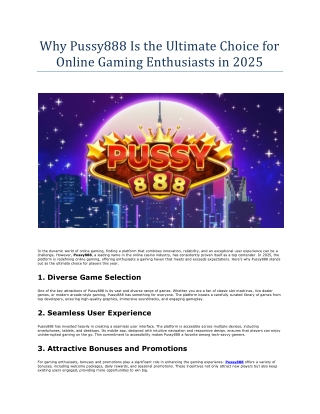 Why Pussy888