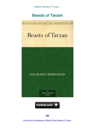 eBooks Beasts of Tarzan