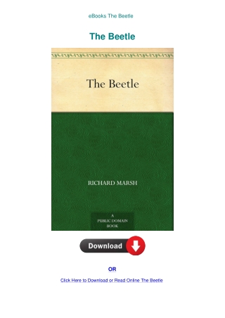 eBooks The Beetle