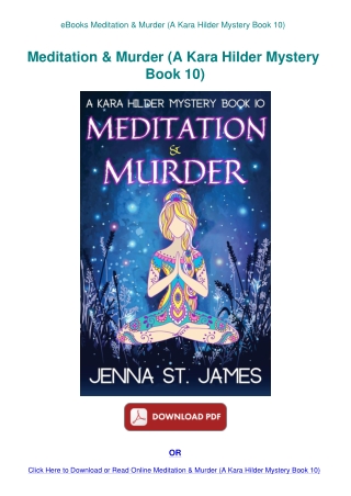 eBooks Meditation & Murder (A Kara Hilder Mystery Book 10)