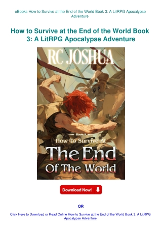 eBooks How to Survive at the End of the World Book 3 A LitRPG Apocalypse Adventure