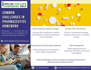 Common Challenges in Pharmaceutics Homework
