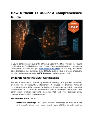 How Difficult Is OSCP (1)