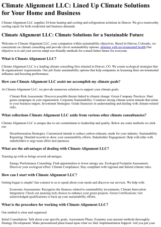 Climate Alignment