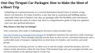 One-Day Tirupati Car Packages_ How to Make the Most of a Short Trip (1)