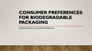 Biodegradable Packaging
