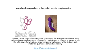 sexual wellness products online, adult toys for couples online