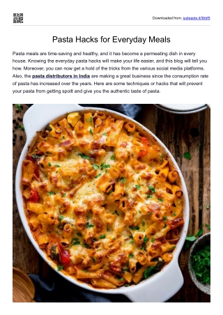 Pasta Hack PDF