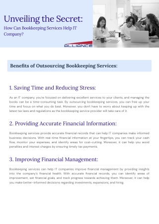 Hassle-Free Bookkeeping Services in the UAE | Alliance CA