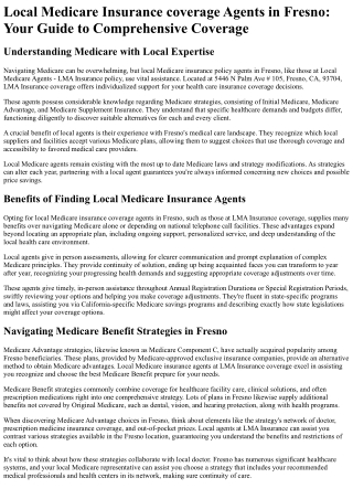 Local Medicare Agents