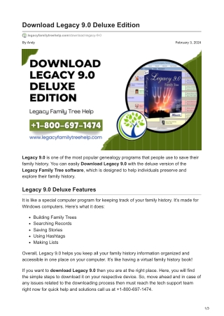 Download Legacy 9.0 Deluxe Edition