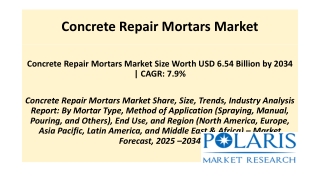 Concrete Repair Mortars Market