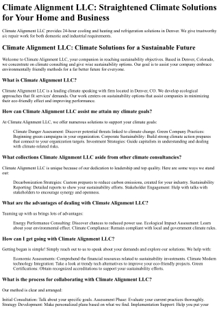 Climate Alignment