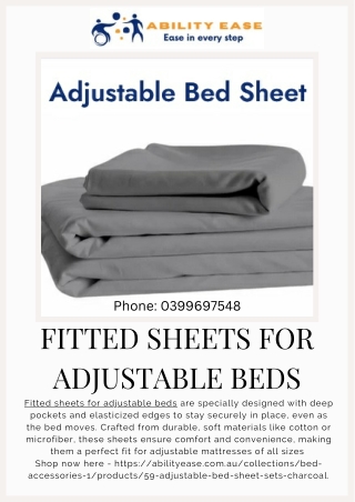 fitted sheets for adjustable beds