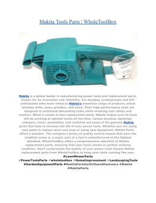 Makita Tools Parts _ WholeToolBox