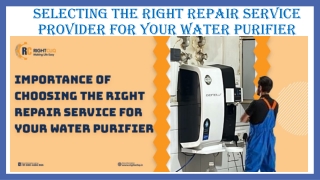 Selecting the Right Repair Service for Your Water Purifier