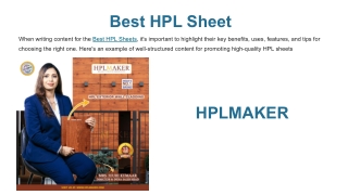 Best HPL Sheet