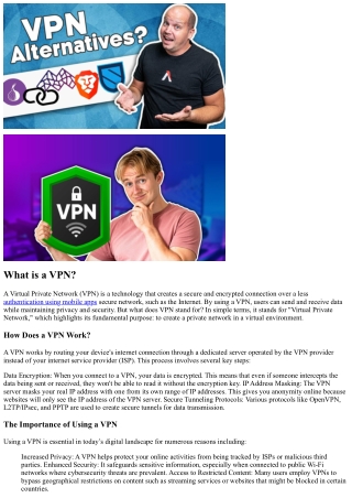 VPN Essentials: Understanding Its Definition and Significance