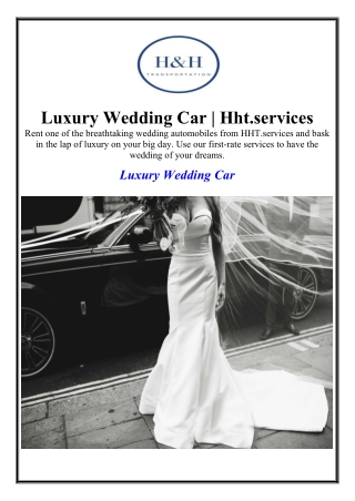 Luxury Wedding Car | Hht.services