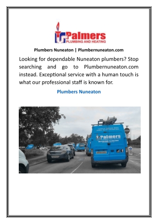 Plumbers Nuneaton | Plumbernuneaton.com