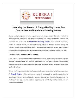 Advanced Course in Numerology | Numerology course by Preeti Singh in Delhi at Ku