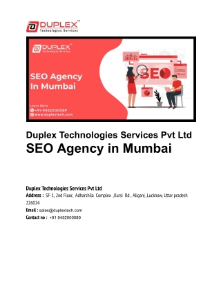 SEO Agency in Mumbai