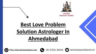 Best Love Problem Solution Astrologer In Ahmedabad