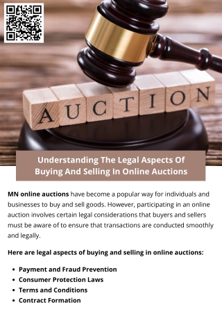 Understanding The Legal Aspects Of Buying And Selling In Online Auctions