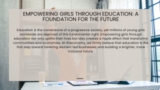Empowering Girls Through Education: A Foundation for the Future