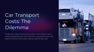car transport costs