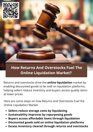 How Returns And Overstocks Fuel The Online Liquidation Market?