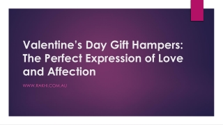 Valentine’s Day Gift Hampers: The Perfect Expression of Love and Affection