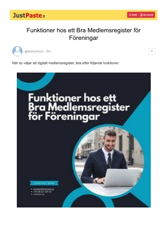 Funktioner hos ett Bra Medlemsregister för Föreningar