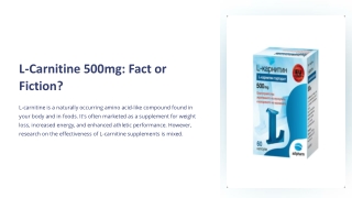 L-Carnitine 500mg