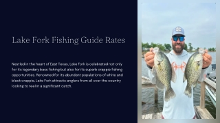 Lake Fork Fishing Guide Rates