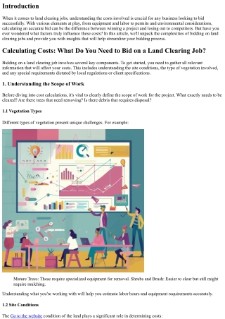 “Calculating Costs: What Do You Need to Bid on a Land Clearing Job?”