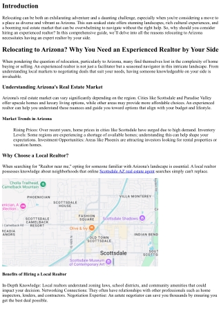 Relocating to Arizona? Why You Need an Experienced Realtor by Your Side