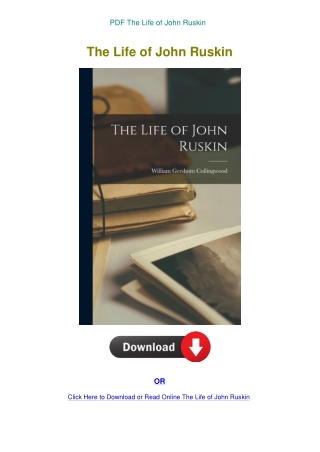 PDF The Life of John Ruskin