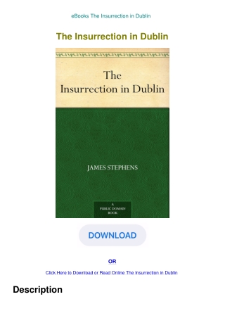 eBooks The Insurrection in Dublin